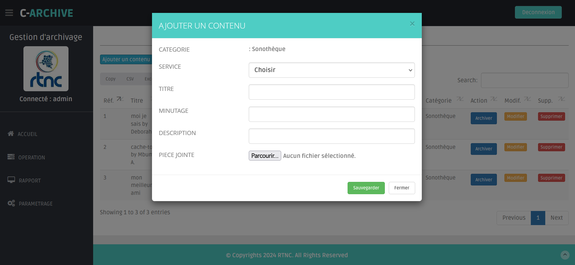 C-ARCHIVE - Solution d'archivage numérique